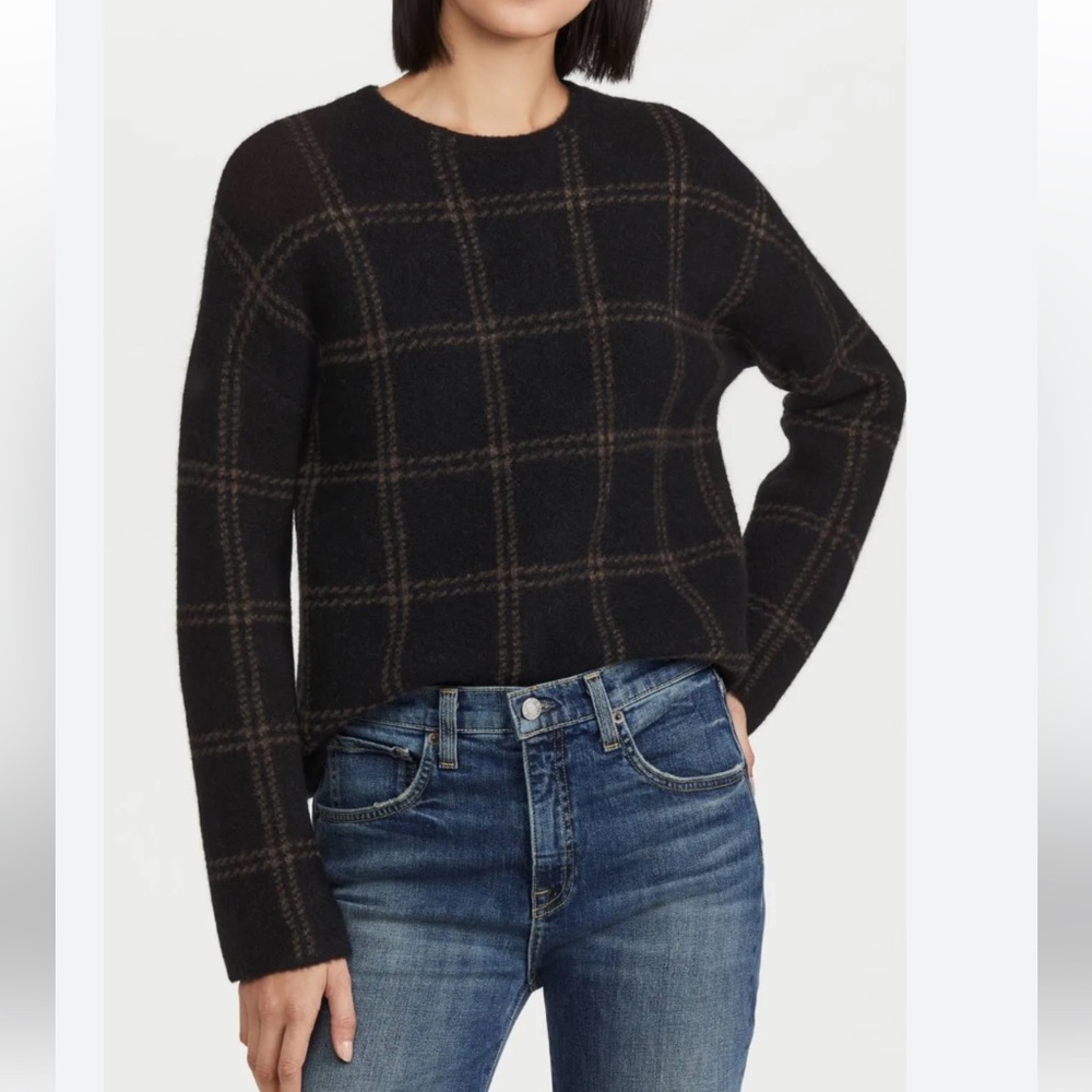 Vince Windowpane Pullover